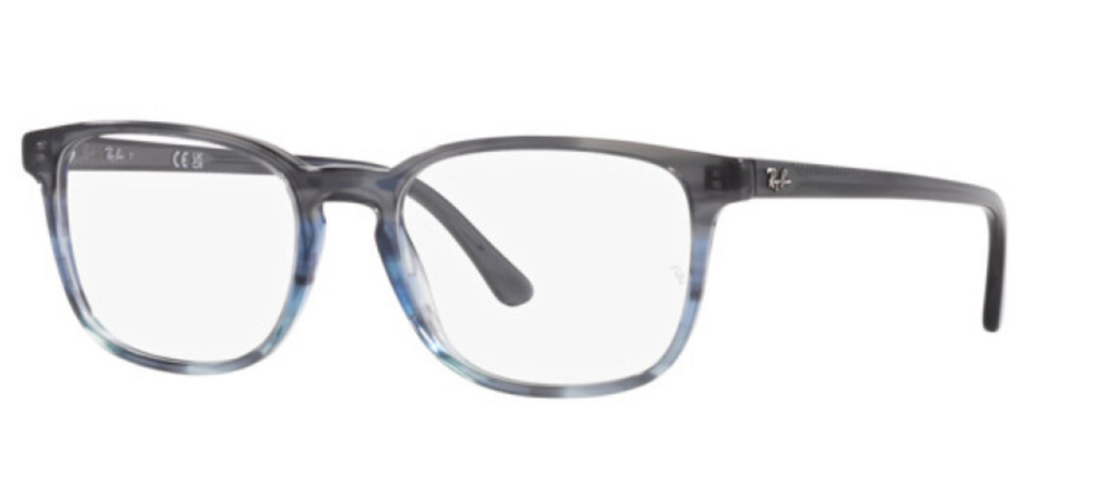 Ray-Ban RX5418 8254 &ndash; Striped Grey &amp; Blue (56-19-150)