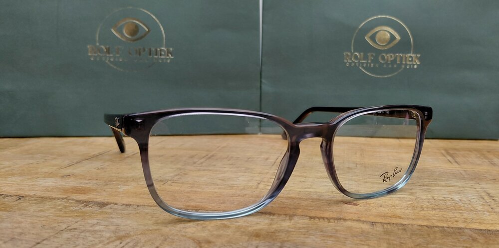 Ray-Ban RX5418 8254 &ndash; Striped Grey &amp; Blue (56-19-150)