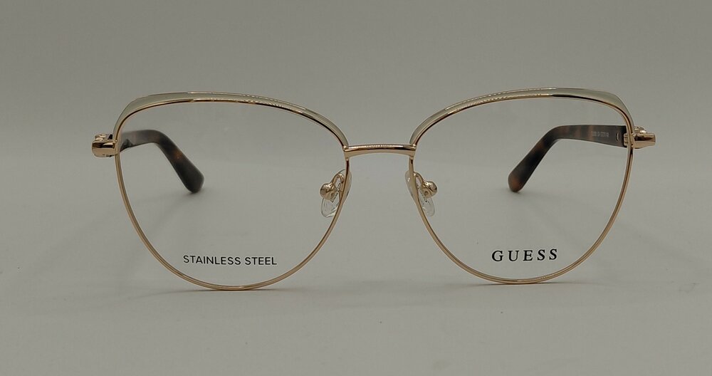 GUESS GU2982 024 &ndash; Shiny White / Blonde Havana