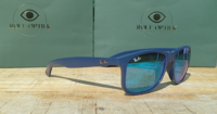 Ray-Ban RB4202 Andy - Matte Blue / Blue Flash
