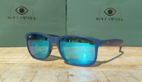 Ray-Ban RB4202 Andy - Matte Blue / Blue Flash