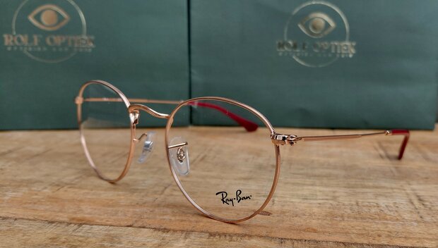Ray-Ban RB 3447V Round Metal 3094 &ndash; Rose Gold (50-21-145)