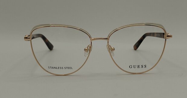 GUESS GU2982 024 &ndash; Shiny White / Blonde Havana
